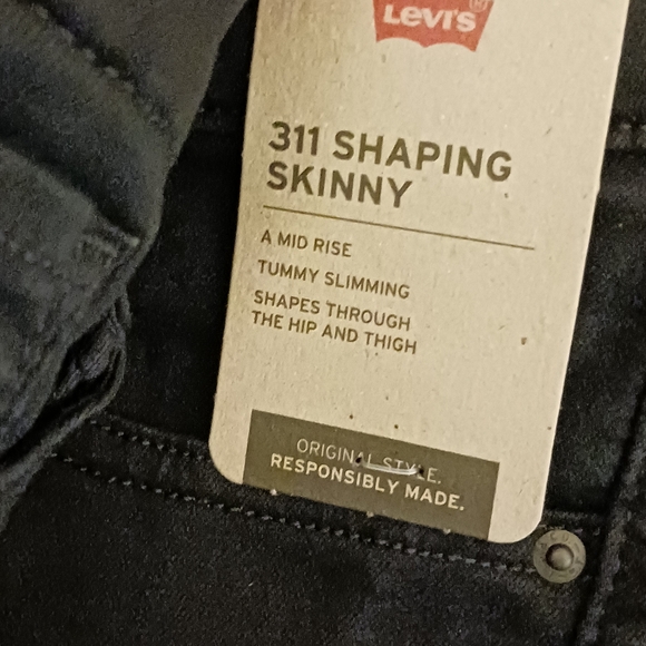 Levi's 311 Shaping Skinny Jeans, Black - Picture 6 of 6